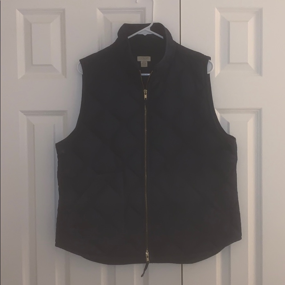 j crew quilted vest